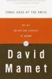 Audiobook Three Uses of the Knife author David Mamet
